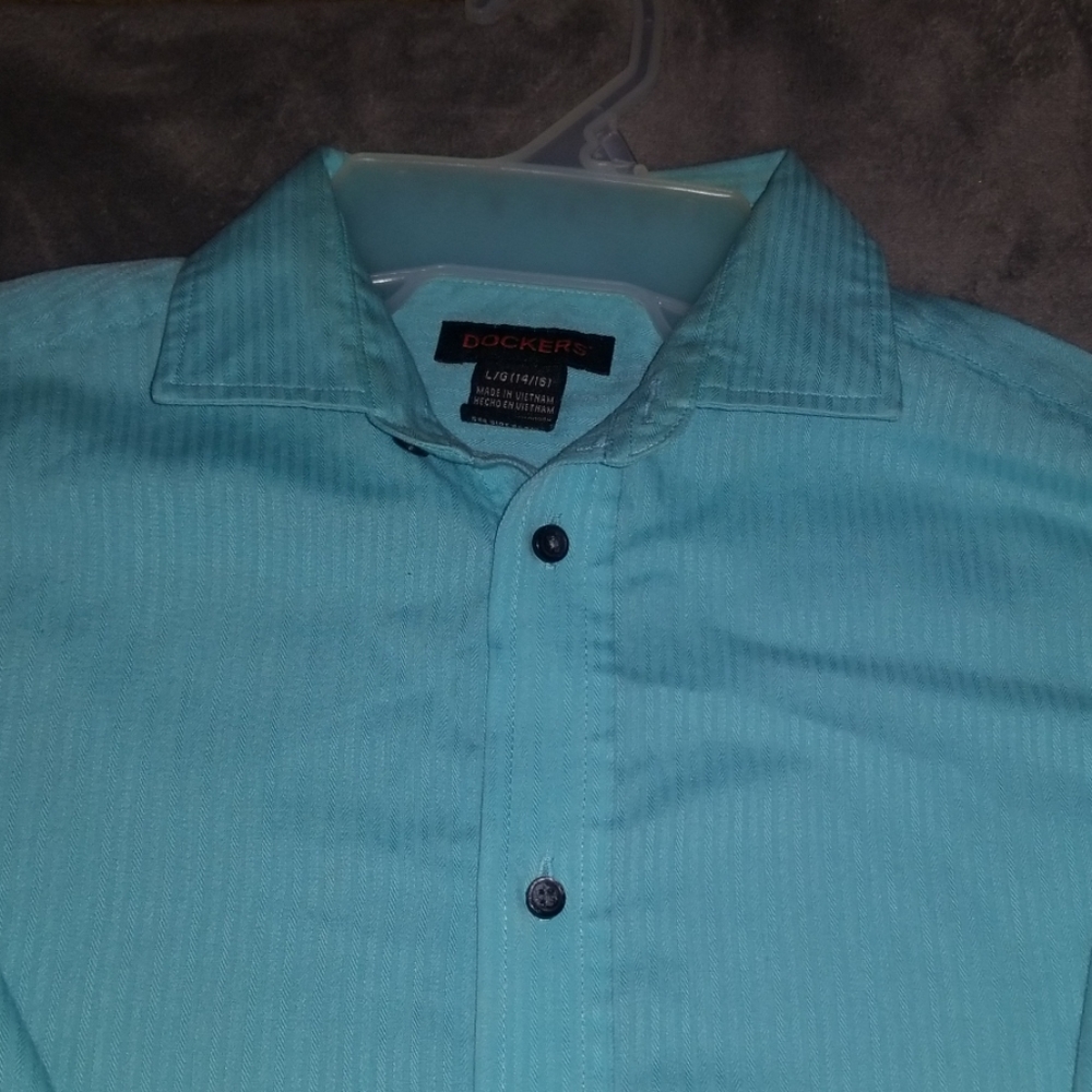 Teal dress shirt - Picture 2 of 2